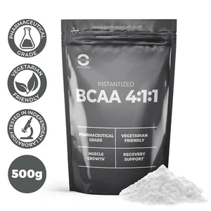 500G PURE BCAA 4:1:1 INSTANTISED AMINO ACID POWDER (chose your flavour) - Picture 1 of 9