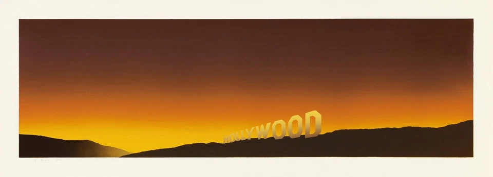 Ed Ruscha: Hollywood 22x30 Archival Quality Fine Art Print