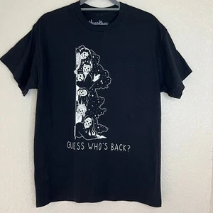 Threadless Darker Days “Guess Who's Back” Unisex T-Shirt Size Medium Skeleton N - Picture 1 of 7