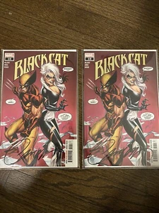 BLACK CAT #10 J SCOTT CAMPBELL SIGNED NM With COA WOLVERINE XMEN Sold As Set - Picture 1 of 8