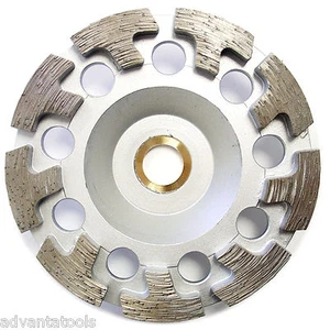 Ruota coppa diamantata premium 4,5" segmento T rettifica pietra calcestruzzo 7/8"-5/8" pergolato - Foto 1 di 4