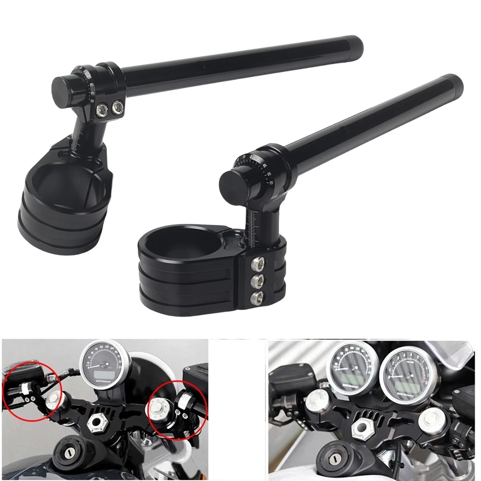 For Honda CBR650R 2019-2022 CBR600 2005-2021 Clip On Handlebar Handle Bar 48mm Foto 1 de 4