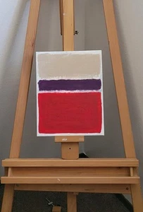 Abstract Painting, Original, 11x14 in. on Stretched Canvas, Acrylic, Tribute... - Picture 1 of 5