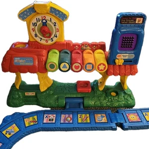 VTech Alphabet Train Station Track Set House Only Learning Sounds Works No Train - Picture 1 of 7