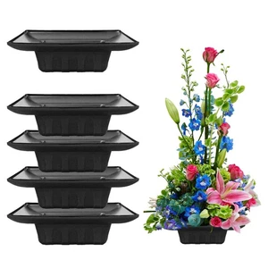 Contenedor de arreglos florales Curtis Wagner Plastics FAC-9900 (paquete de 5) tamaño 5... - Imagen 1 de 9