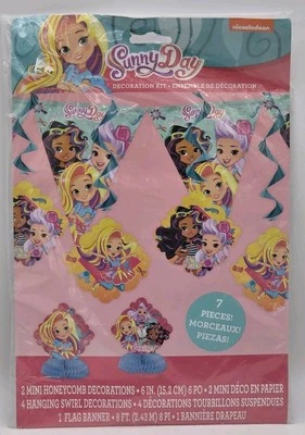 Sunny Day Birthday Party Decoration Kit 7 Piece Banner Hanging Nickelodeon  - Image 1 of 4