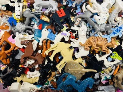 Lote De 10 Onzas Aleatorio Lego Animal Caballo Rata Conejo Perro Gato Camello Serpiente Foto 1 de 4