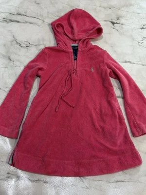 Polo Ralph Lauren Niñas Capucha Terry Encubrimiento Después de Nadar 4 Años Rosa VER FOTOS Foto 1 de 4