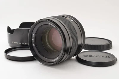 [Top MINT w/ Hood] Contax Carl Zeiss Planar T* 80mm F/2 Lens for 645 From JAPAN - Image 1 of 4
