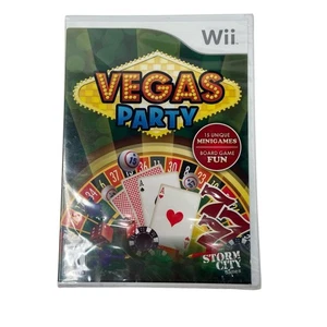 Vegas Party Wii Video Game 15 Minigames Board Game Fun - Picture 1 of 5