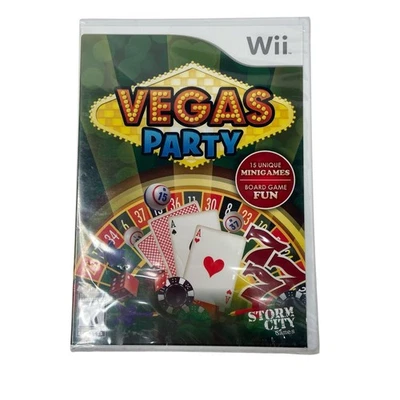 Vegas Party Wii Video Game 15 Minigames Board Game Fun - Image 1 of 4