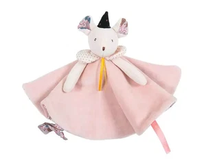 32 - Flaches Kuscheltier Sour Rund Maus Mimi Rosa Mauve Es War einmal Moulin Roty - Bild 1 von 3