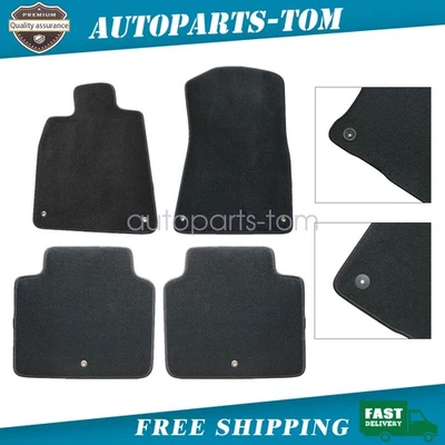 For 2006-2011 Lexus GS300 GS350 GS460 4Pcs Front & Rear Floor Mats Carpet Black - Image 1 of 4