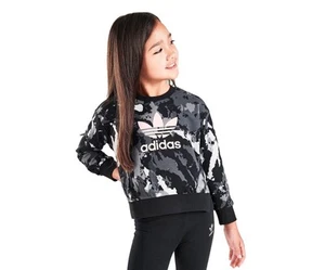 Adidas Originals Tie-Dye Crewneck Sweatshirt and Leggings Girls Clothing Set - Picture 1 of 3