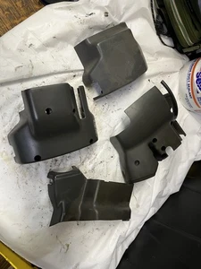 1986-1992 Toyota Supra steering column trim set 4pc gray plastic interior SU1 - Picture 1 of 21