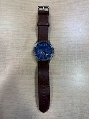 Reloj de cuero para hombre A|X ARMANI EXCHANGE, color: azul/marrón (modelo: AX2501) Foto 1 de 4