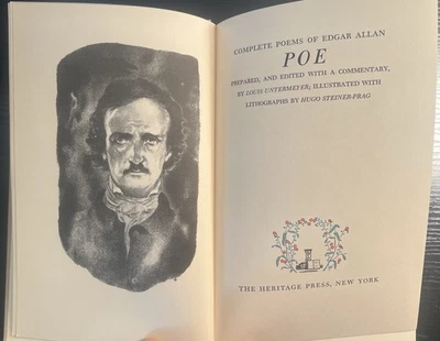 Poe: The American Poets (1943) Heritage Press HC w/ Slipcase  - Image 1 of 4