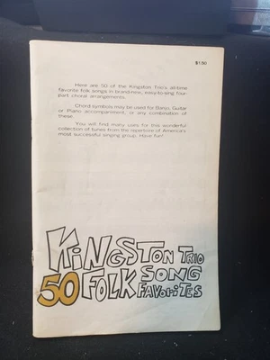 KINGSTON TRIO 50 canciones populares favoritas (libro de bolsillo, 1963) Foto 1 de 2