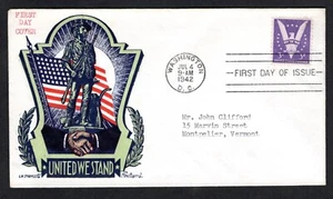 Sc #905 3c Win the War 1942 Staehle/Fleetwood cachet FDC - Picture 1 of 2