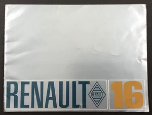 Oldtimer Renault 16 Oldtimer Verkaufsprospekt Händler 30 Seiten französisches Pamphlet 1968 - Bild 1 von 4