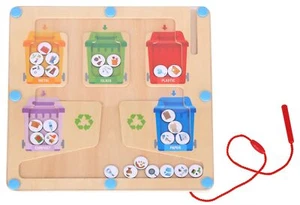 TOOKYLAND Labyrinthe de Tri des Matières Recyclables -Bâton Magnétique, 3+ - Photo 1 sur 9