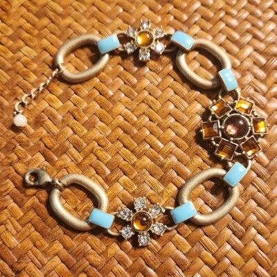 AVON NRQ Colección Paradise Cove Pulsera Declaración Piedras Ámbar Estrás Foto 1 de 4