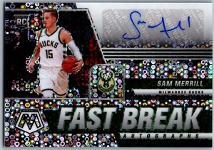 🏀 20-21 Panini Mosaic Fast Break Auto - Sam Merrill #FB-SMR Milwaukee Bucks - Bild 1 von 2