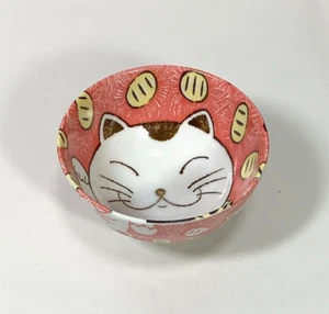 Tazón de arroz/fideos de porcelana tema para gato hecho en Japón - Imagen 1 de 5