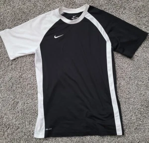 Nike Dri-Fit T-Shirt Men's Small Black/ White Gym Workout Running *C2 - Picture 1 of 10