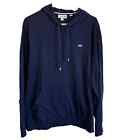 Lacoste Xxl Hoodie Pullover,  Navy With Green Alligator, Thinner Fabric