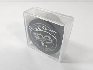 Bobby Orr Autographed NHL 100th Anniversary Hockey Game Puck PSA Signed COA - Picture 1 of 9