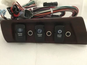 BOAT SWITCH PANEL, NAV/ANC Lights, Docking Lights, Master Power - BH ELECTRONICS - Picture 1 of 11