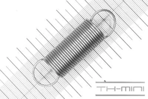 Molla di trazione 1,5 mm gancio occhiello 20 x 70 mm 5,2 kg spirale acciaio inox metallo - Foto 1 di 1