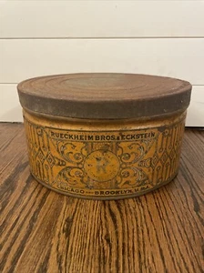 Rueckheim Bros & Eckstein Chicago und Brooklyn, USA antike Vintage Dose 12 Zoll Rost - Bild 1 von 11