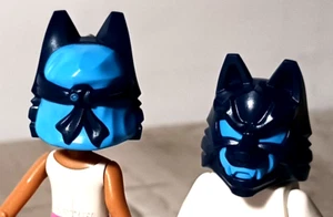 New LEGO Cat Face mask Costume Space Helmet Fang Blue Hood Halloween Kitty - Picture 1 of 1