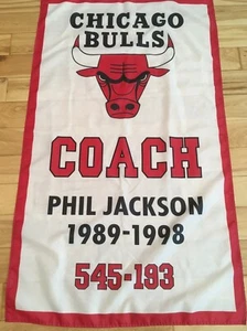 3’x5’ Phil Jackson Chicago Bulls retirement banner/flag - Picture 1 of 3