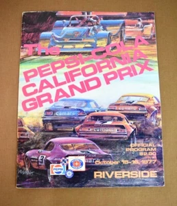 Vintage orig. racing program: Pepsi-Cola California Grand Prix, Riverside, 1977 - Picture 1 of 4