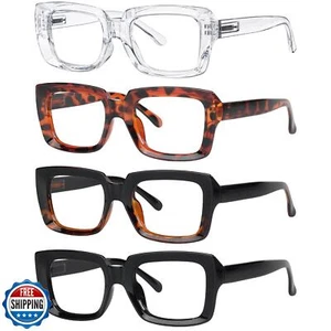 Eyekepper 4 Pack Ladies Reading Glasses - Stylish Oversized Square Readers fo - Picture 1 of 5