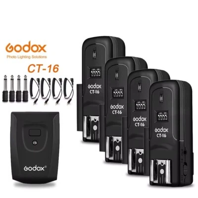 Godox CT-16 Camera Wireless Radio Flash Trigger Transmitter Receiver 16-Channels - Image 1 of 4