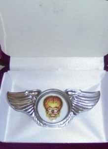 UFO ALIEN Mars EBE 51 Battle Space Officer Pilot Wing Badge Medal Pin Cosmic War - Picture 1 of 3