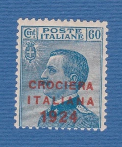 Italia 1924 60c azzurro crociera italiana america MNH** gomma originale integra - Foto 1 di 1