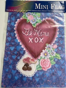 BE MINE Valentinstag Garten Mini Flagge von Custom Decor - Bild 1 von 4