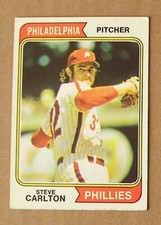 VERY RARE Topps 1974 Steve Carlton #95 Error Card - No Back Card