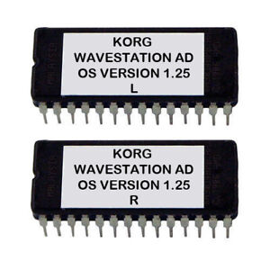 Korg Wavestation AD firmware upgrade update version 1.25 Eprom Rom Os