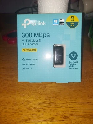 New! TP-LINK TL-WN823 300 Mbps Mini Wireless Dongle USB Wi-Fi Adapter for PC - Image 1 of 2