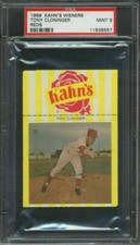 1969 Kahn's Wieners Tony Cloninger PSA 9 Cincinnati Reds