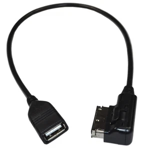 HQRP USB Music Interface AMI MMI AUX Cable for Audi A3 A4 A5 A6 A8 TT Q5 Q7 R8 - Picture 1 of 8