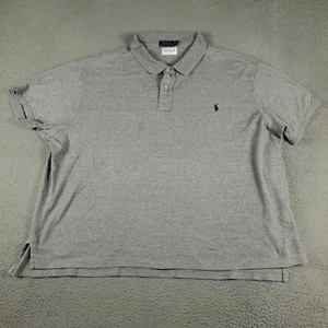 Ralph Lauren Polo Shirt Mens Size 4XB Gray Big Pony Casual Short Sleeve * - Picture 1 of 8