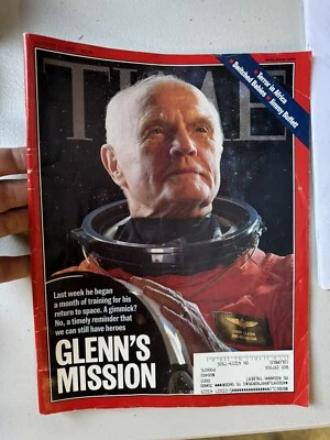Time Magazine John Glenn Space Odyssey August 17 1998 NICE - Image 1 of 2