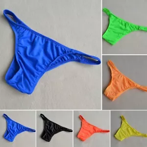 Men Bottoms Underwear Pouch Shorts Thong Pants Bikini Briefs G-string Underpants - Picture 1 of 20